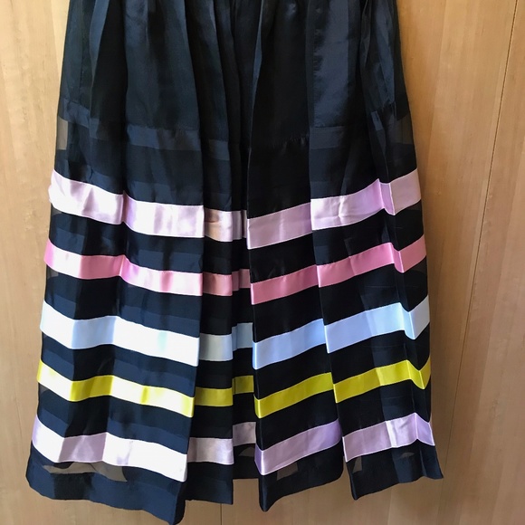 VINTAGE STRIPED BALL ROOM SKIRT - Picture 2 of 4